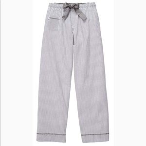 New Seersucker Pajamas Pants - Grey - size Large